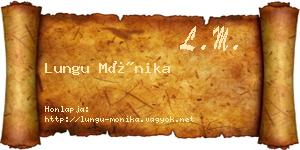 Lungu Mónika névjegykártya